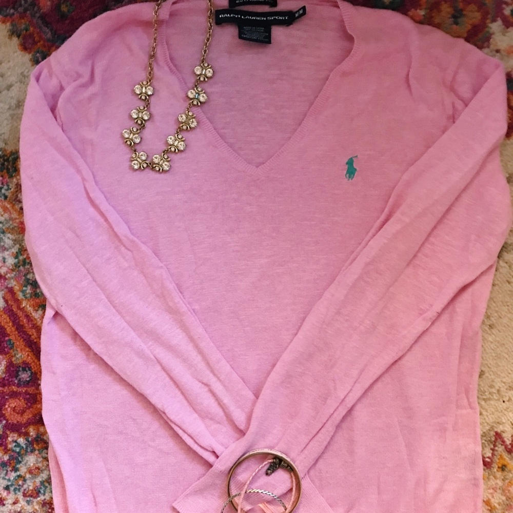 Ralph Lauren Sport Hot Pink Sweater